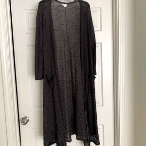 Black/brown LulaRoe duster
